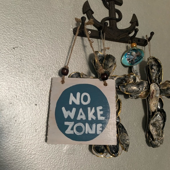 Shabby Chic Boho Door Sign - No Wake Zone - perfect for the bedroom or nursery - Picture 2 of 11